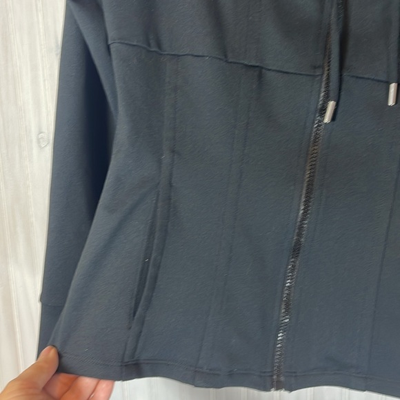 CUSHNIE ET OCHS PLEATED PERFORMANCE FULL ZIP JACKET LARGE - Picture 2 of 7